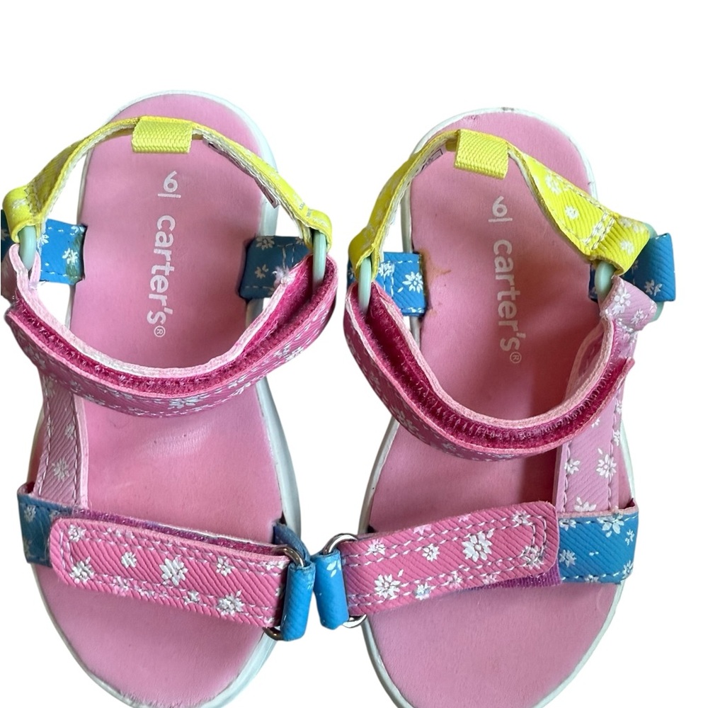 Carter's Pink and Blue Floral Kids Sandals